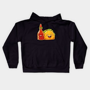 Spicing Up Tacos Kids Hoodie